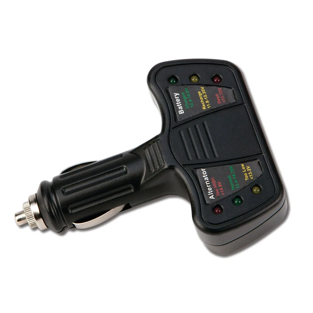 W2989 – PERFORM TOOL Battery Monitor, Use To Monitor Battery Condition and Check Alternator Voltage Status With LED i...